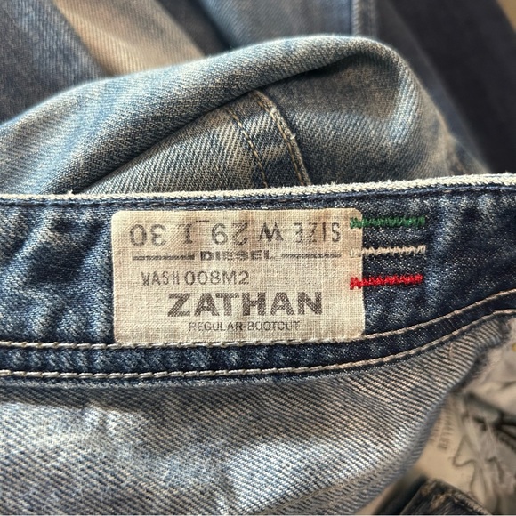 Diesel Jeans | Zathan Regular Bootcut | Distressed Button-Fly | Size 29 x 30 - Picture 10 of 16
